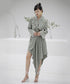 Curved Hem Cropped Jacket